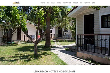 Leda Beach Hotel Web Site Tasarımı