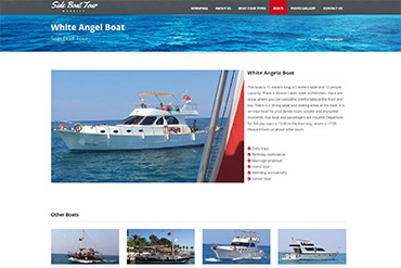 Side Boat Tour Website Tasarımı