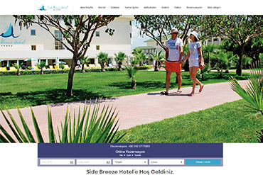 Side Breeze Hotel Web Site Tasarımı