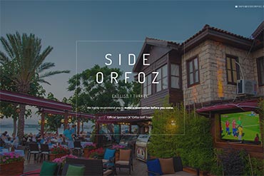 Side Orfoz Restaurant Website Tasarımı