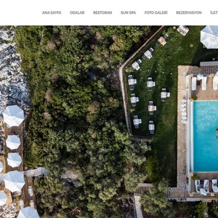 suna sun hotel kaş antalya web site tasarım referans