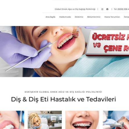 global-emek-dis-poliklinigi-eskisehir-website-tasarimi