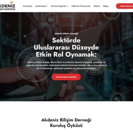 akdeniz bilişim derneği manavgat website tasarım referans
