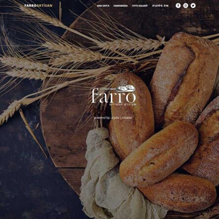 farro artisan bakery ankara website tasarım referans